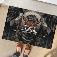 Native American Rubber Doormat No One Is Illegal On Stolen Land