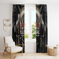 Native American Window Curtain No One Is Illegal On Stolen Land
