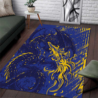 Bosnia And Herzegovina Area Rug Fierce Dragon Heritage