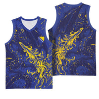 Bosnia And Herzegovina Basketball Jersey Fierce Dragon Heritage