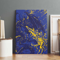 Bosnia And Herzegovina Canvas Wall Art Fierce Dragon Heritage