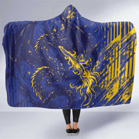 Bosnia And Herzegovina Hooded Blanket Fierce Dragon Heritage