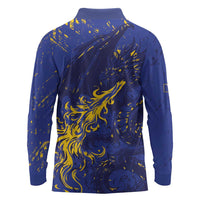 Bosnia And Herzegovina Long Sleeve Polo Shirt Fierce Dragon Heritage
