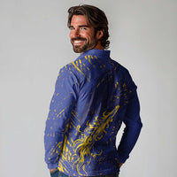 Bosnia And Herzegovina Long Sleeve Polo Shirt Fierce Dragon Heritage