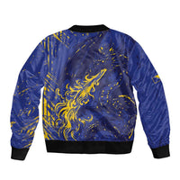 Bosnia And Herzegovina Sleeve Zip Bomber Jacket Fierce Dragon Heritage