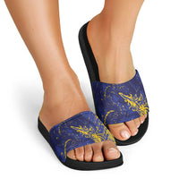 Bosnia And Herzegovina Slide Sandals Fierce Dragon Heritage
