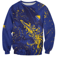 Bosnia And Herzegovina Sweatshirt Fierce Dragon Heritage