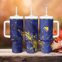 Bosnia And Herzegovina Tumbler With Handle Fierce Dragon Heritage