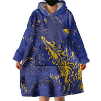 Bosnia And Herzegovina Wearable Blanket Hoodie Fierce Dragon Heritage