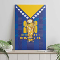Football 2026 Bosnia And Herzegovina Canvas Wall Art Trophy Style