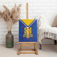 Football 2026 Bosnia And Herzegovina Canvas Wall Art Trophy Style