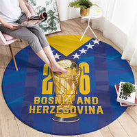 Football 2026 Bosnia And Herzegovina Round Carpet Trophy Style