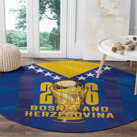 Football 2026 Bosnia And Herzegovina Round Carpet Trophy Style