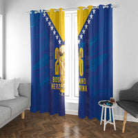 Football 2026 Bosnia And Herzegovina Window Curtain Trophy Style