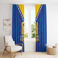 Football 2026 Bosnia And Herzegovina Window Curtain Trophy Style