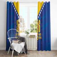 Football 2026 Bosnia And Herzegovina Window Curtain Trophy Style