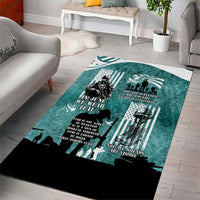 Veteran PTSD Area Rug Not A Sign Of Weakness It Is Earned By Doing What Others Fear