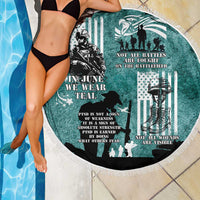 Veteran PTSD Beach Blanket Not A Sign Of Weakness It Is Earned By Doing What Others Fear