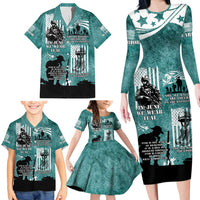 Veteran PTSD Family Matching Long Sleeve Bodycon Dress and Hawaiian Shirt Not A Sign Of Weakness It Is Earned By Doing What Others Fear