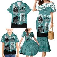 Veteran PTSD Family Matching Mermaid Dress and Hawaiian Shirt Not A Sign Of Weakness It Is Earned By Doing What Others Fear