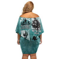 Veteran PTSD Off Shoulder Short Dress Not A Sign Of Weakness It Is Earned By Doing What Others Fear