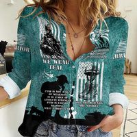 Veteran PTSD Women Casual Shirt Not A Sign Of Weakness It Is Earned By Doing What Others Fear
