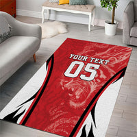 Custom South Korea Football 2026 Area Rug Taegeuk Warriors Spirit Sporty Style