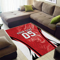 Custom South Korea Football 2026 Area Rug Taegeuk Warriors Spirit Sporty Style