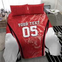 Custom South Korea Football 2026 Bedding Set Taegeuk Warriors Spirit Sporty Style