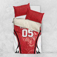 Custom South Korea Football 2026 Bedding Set Taegeuk Warriors Spirit Sporty Style
