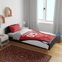 Custom South Korea Football 2026 Bedding Set Taegeuk Warriors Spirit Sporty Style