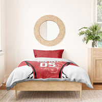 Custom South Korea Football 2026 Bedding Set Taegeuk Warriors Spirit Sporty Style