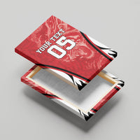 Custom South Korea Football 2026 Canvas Wall Art Taegeuk Warriors Spirit Sporty Style