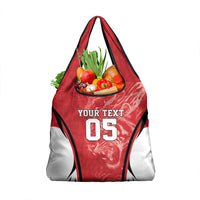 Custom South Korea Football 2026 Grocery Bag Taegeuk Warriors Spirit Sporty Style