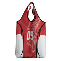 Custom South Korea Football 2026 Grocery Bag Taegeuk Warriors Spirit Sporty Style