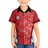 Custom South Korea Football 2026 Hawaiian Shirt Taegeuk Warriors Spirit Sporty Style