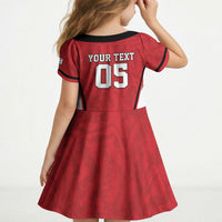 Custom South Korea Football 2026 Kid Short Sleeve Dress Taegeuk Warriors Spirit Sporty Style