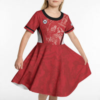 Custom South Korea Football 2026 Kid Short Sleeve Dress Taegeuk Warriors Spirit Sporty Style