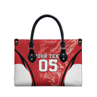 Custom South Korea Football 2026 Leather Bag Taegeuk Warriors Spirit Sporty Style