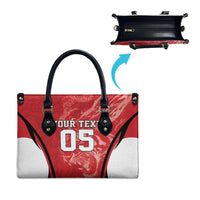Custom South Korea Football 2026 Leather Bag Taegeuk Warriors Spirit Sporty Style