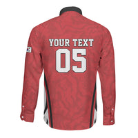 Custom South Korea Football 2026 Long Sleeve Button Shirt Taegeuk Warriors Spirit Sporty Style