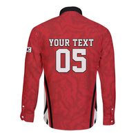Custom South Korea Football 2026 Long Sleeve Button Shirt Taegeuk Warriors Spirit Sporty Style