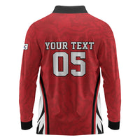 Custom South Korea Football 2026 Long Sleeve Polo Shirt Taegeuk Warriors Spirit Sporty Style