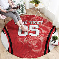 Custom South Korea Football 2026 Round Carpet Taegeuk Warriors Spirit Sporty Style