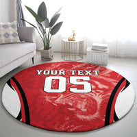 Custom South Korea Football 2026 Round Carpet Taegeuk Warriors Spirit Sporty Style