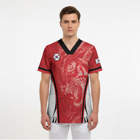 Custom South Korea Football 2026 Scrub Top Taegeuk Warriors Spirit Sporty Style