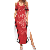 Custom South Korea Football 2026 Summer Maxi Dress Taegeuk Warriors Spirit Sporty Style