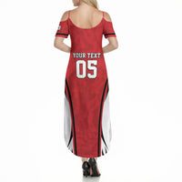 Custom South Korea Football 2026 Summer Maxi Dress Taegeuk Warriors Spirit Sporty Style