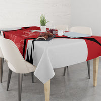 Custom South Korea Football 2026 Tablecloth Taegeuk Warriors Spirit Sporty Style