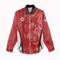 Custom South Korea Football 2026 Women Casual Shirt Taegeuk Warriors Spirit Sporty Style